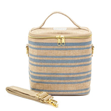 Load image into Gallery viewer, Small Blue Stripe Linen Cooler