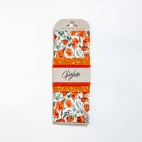 Load image into Gallery viewer, Golden Floral Food Wrap Set of 3