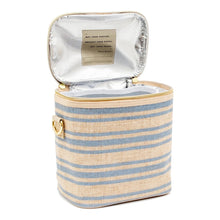 Load image into Gallery viewer, Small Blue Stripe Linen Cooler