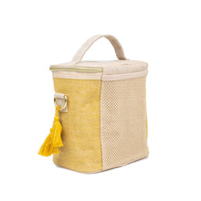 Load image into Gallery viewer, Small Yellow Linen Petite Poche