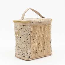 Load image into Gallery viewer, Small Linen Tan Splattered Petite Poche