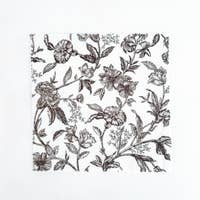 Load image into Gallery viewer, Black Floral Food Wrap Single Medium