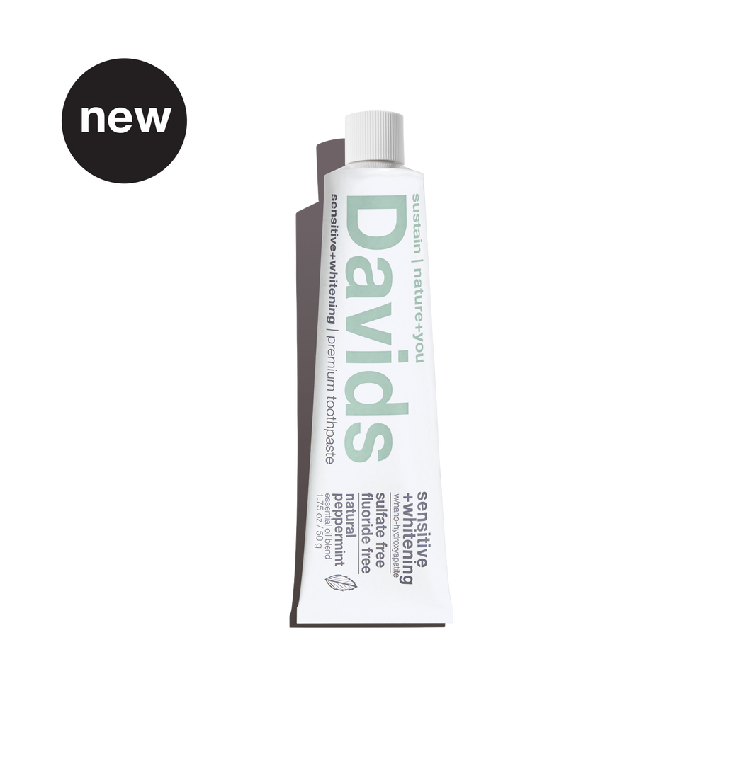 new |  Davids travel size premium toothpaste / sensitive+whi