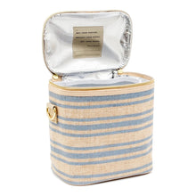 Load image into Gallery viewer, Small Blue Stripe Linen Cooler

