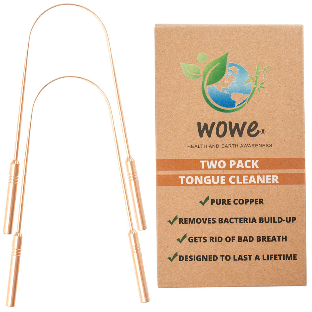 Pure Copper Tongue Cleaner - Pack of 2