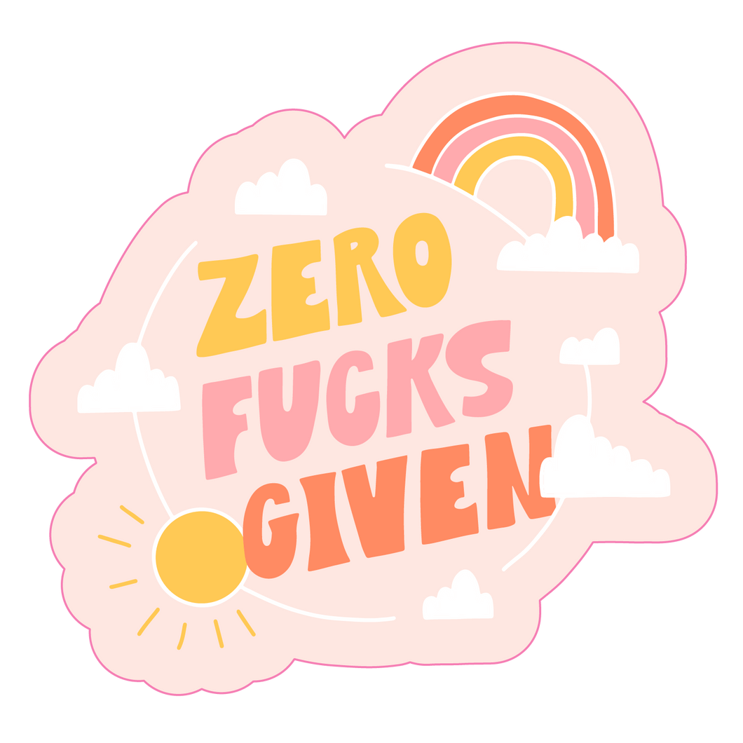 Sticker - Zero Fucks Given